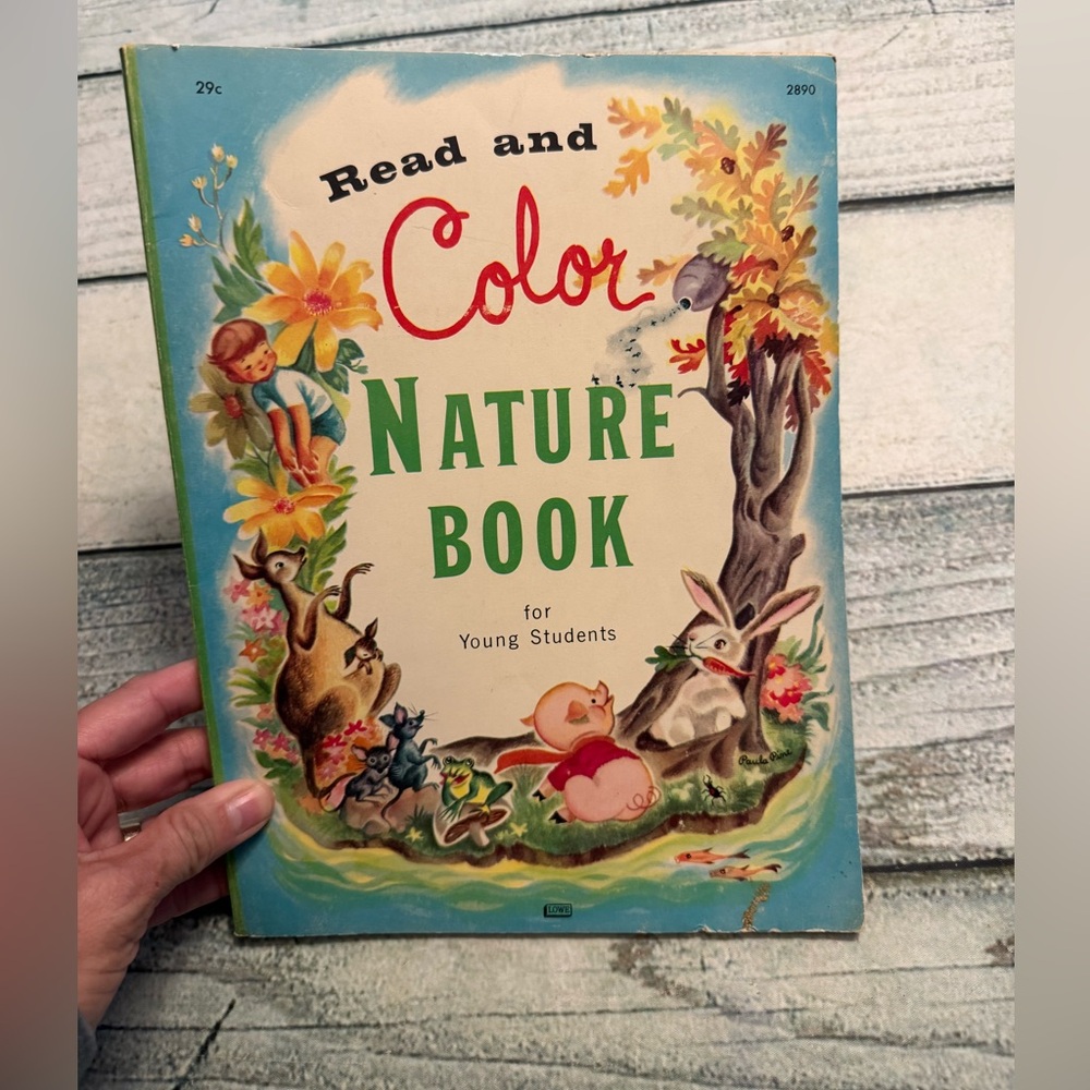 Vintage 1965 SAMUEL LOWE COMPANY • KENOSHA, WISCONSIN coloring book.